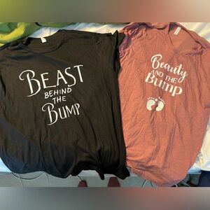 New never worn matching t shirts men and women size XL